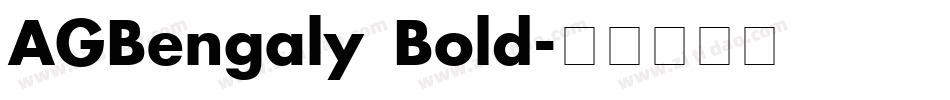 AGBengaly Bold字体转换